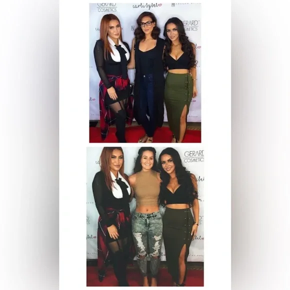 MISSGUIDED green skirt with metal hardware - Picture 4 of 13